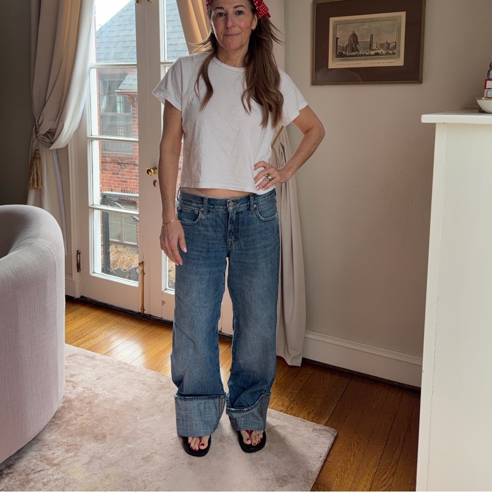 J. Crew women’s Relaxed Fit Light Blue Denim Jeans